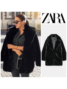VIRAL NEW ZARA LUXURY FAUX FUR COAT SIZE L
🚨NO DISCOUNT ON THIS COAT